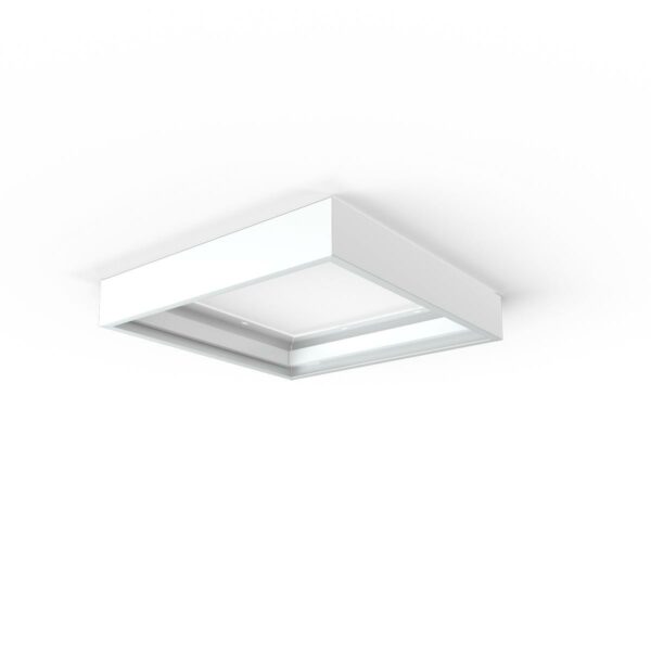 LED Panel Aufbaurahmen 30 x 30 cm in weiß zusammensteckbar