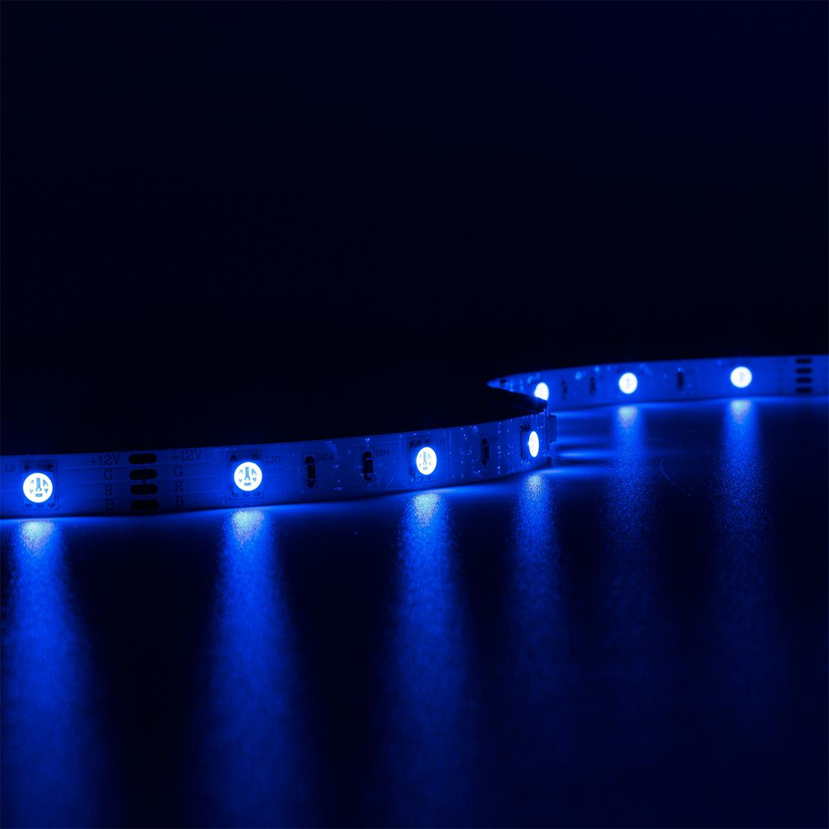 RGB LED Streifen 5 Meter 12 Volt 7,2W/m 30LED/m 10mm IP20 Farbwechsel -  Parcolux - LED Leuchtmittel Onlineshop