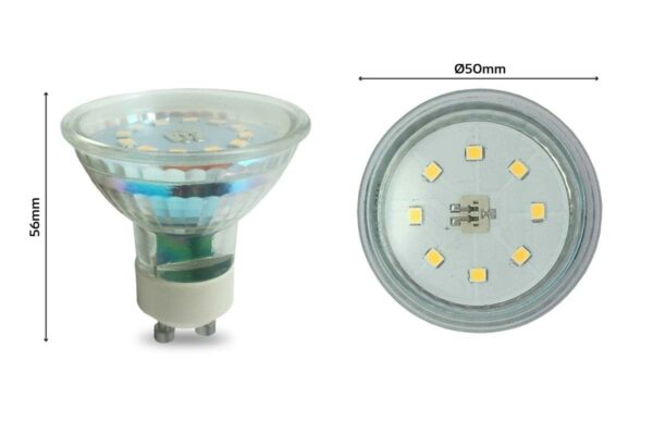 LED Spot GU10 3 Watt 2700 Kelvin 300lm 110° Warmweiss ersetzt 30 Watt