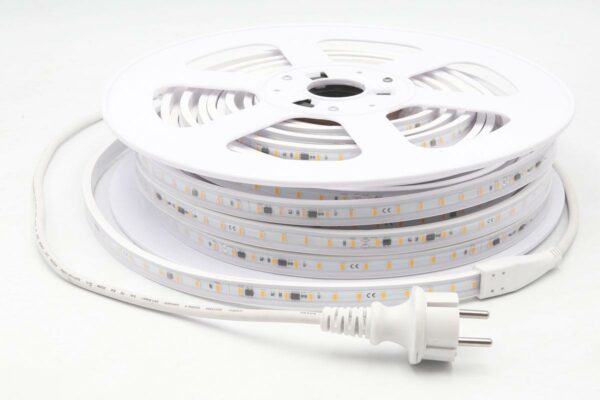LED Streifen 230 Volt 14 Watt pro Meter neutralweiß 4000 Kelvin IP65 25 Meter