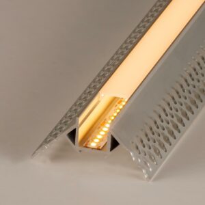 LED Trockenbau Außeneck-Profil eloxiert opal 200cm