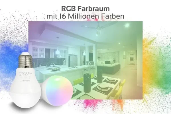 MIBOXER RGB+CCT Lampe E27 6W 2.4GHz WiFi ready