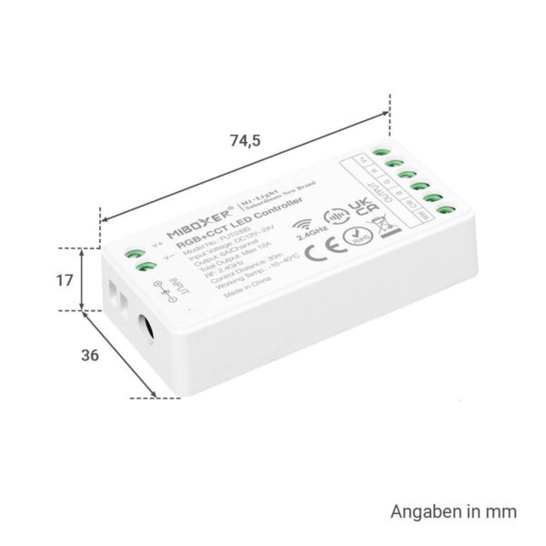 MiBoxer FUT039S RGB+CCT Mini LED Controller 5 Kanal 12 / 24 Volt