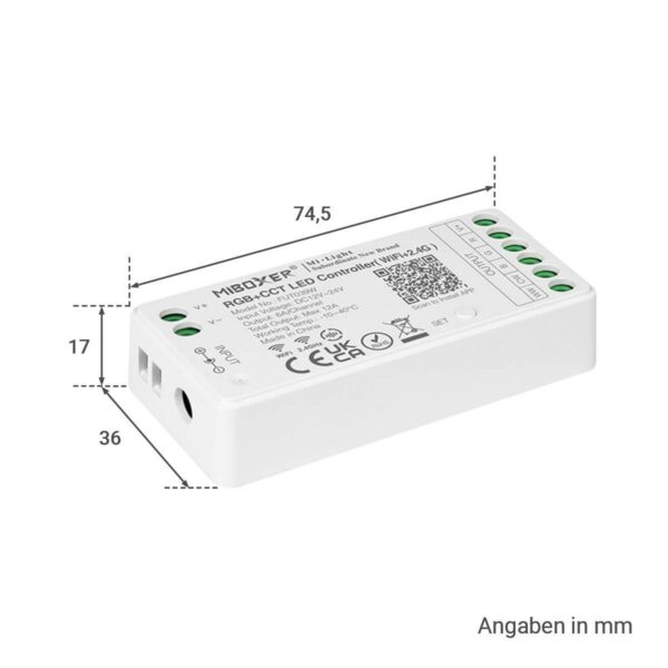 MiBoxer FUT039W RGB+CCT WIFI LED Controller 5 Kanal 12/24V WiFi Tuya