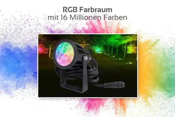 MiBoxer FUTC04 Runder RGB + CCT LED Gartenstrahler 6 Watt WiFi
