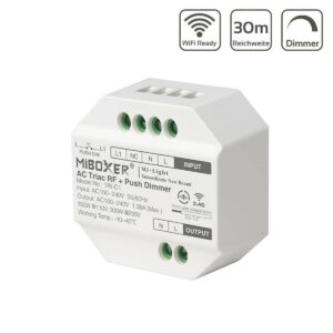 MiBoxer TRI-C1 LED Funkdimmer 300 Watt Triac RF+Push Dimmer