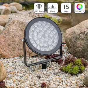 RGB+CCT LED Gartenstrahler mit Erdspieß Farbwechsel MiBoxer FUTC03 230 Volt