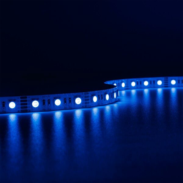 RGBW LED Streifen mit warmweiß 12 Volt 14,4 Watt 5 Meter 60LED/m 12mm Schutzart IP20 für Innenanwendungen