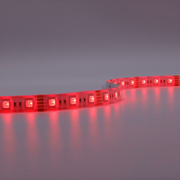 RGBW LED Streifen mit warmweiß 12 Volt 5m 15W/m 60LED/m 12mm Schutzart IP65 für Außenanwendungen
