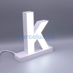LED Buchstaben klein k für abcMix Click 125mm Arial 6500 Kelvin tageslichtweiß