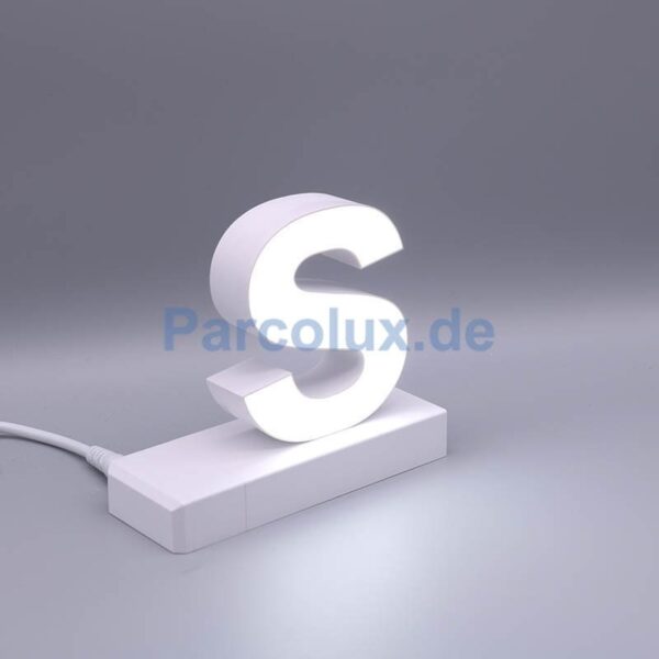 LED Buchstaben klein s für abcMix Click 125mm Arial 6500 Kelvin tageslichtweiß