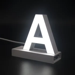 LED Buchstabe Click großes A für 75mm Arial 6500K weiß abcMix