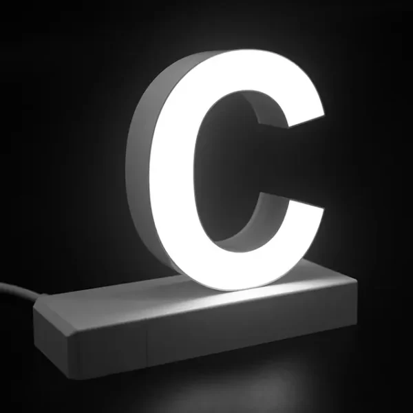 LED Buchstaben großes C für abcMix Click 175mm Arial 6500 Kelvin tageslichtweiß