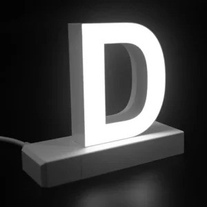 LED Buchstaben großes D für abcMix Click 175mm Arial 6500 Kelvin tageslichtweiß