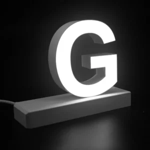 LED Buchstaben großes G für abcMix Click 175mm Arial 6500 Kelvin tageslichtweiß