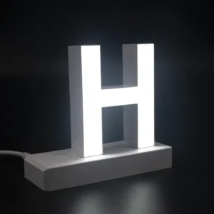 LED Buchstaben großes H für abcMix Click 175mm Arial 6500 Kelvin tageslichtweiß
