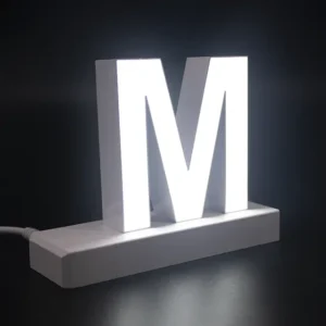 LED Buchstaben großes M für abcMix Click 175mm Arial 6500 Kelvin tageslichtweiß