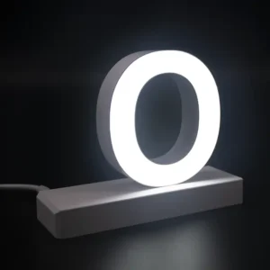 LED Buchstaben großes O für abcMix Click 175mm Arial 6500 Kelvin tageslichtweiß