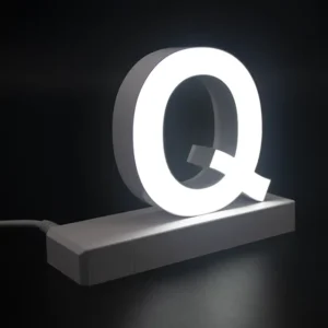 LED Buchstaben großes Q für abcMix Click 175mm Arial 6500 Kelvin tageslichtweiß