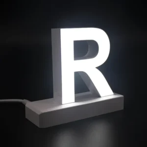 LED Buchstaben großes R für abcMix Click 175mm Arial 6500 Kelvin tageslichtweiß