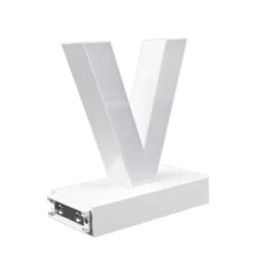 LED Buchstaben großes V für abcMix Click 175mm Arial 6500 Kelvin tageslichtweiß