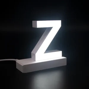 LED Buchstaben großes Z für abcMix Click 175mm Arial 6500 Kelvin tageslichtweiß
