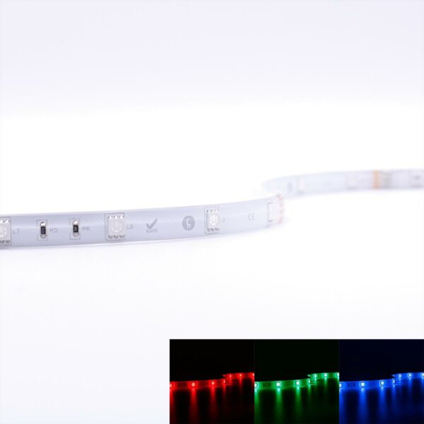 10 Meter LED Streifen RGB 24 Volt IP 65 Schutzart für Außenanwendungen