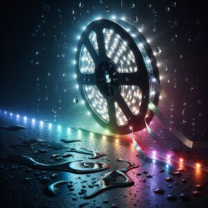 24V Wasserfester LED Streifen RGBW dimmbar mit kaltweiß | IP 65 | 6000 Kelvin | 7,50 Meter | 12 mm breit