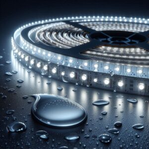 12V Wasserfester LED Streifen IP65 Neutralweiß 5 Meter 7,2 Wattm 30LEDm 10mm 4000 Kelvin