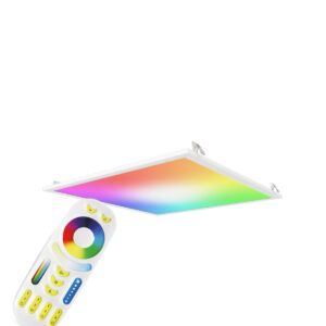 24 Volt RGB+CCT LED Panel Set 62x62 cm mit Deckenhalterung Clips