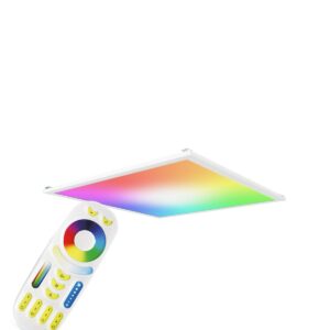 24 Volt RGB+CCT LED Panel Set 62x62 cm mit Z Halter für Wand oder Deckenmontage