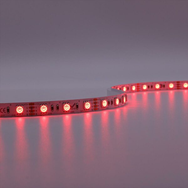 LED Streifen RGB 12 Volt 5 Meter 14,4W/m 60LED/m 10mm IP20 Farbwechsel