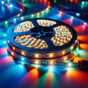 RGB 12 Volt LED Streifen 5 Meter 7,2 Watt/m 30 LED/m 10mm breit IP65