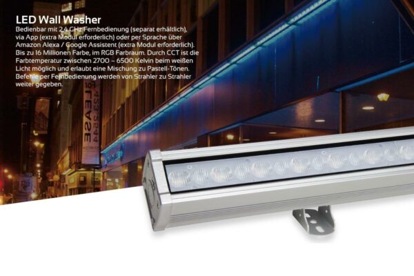 MiBoxer RL3-24 Fassadenstrahler RGB+CCT 50cm 230 Volt IP66