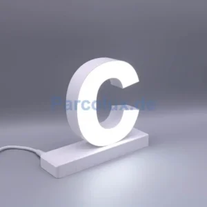 LED Buchstaben kleines c für abcMix Click 125mm Arial 6500 Kelvin tageslichtweiß