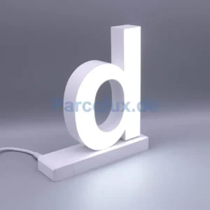 LED Buchstaben kleines d für abcMix Click 125mm Arial 6500 Kelvin tageslichtweiß