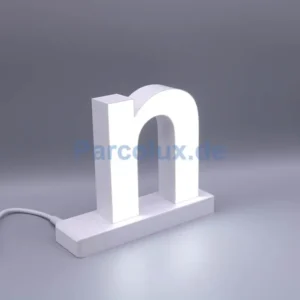 LED Buchstabe Click kleines n für 75mm Arial 6500K weiß abcMix