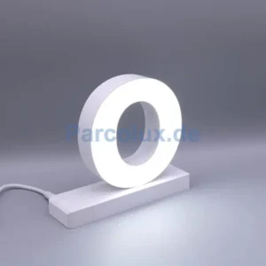 LED Buchstaben kleines o für abcMix Click 125mm Arial 6500 Kelvin tageslichtweiß