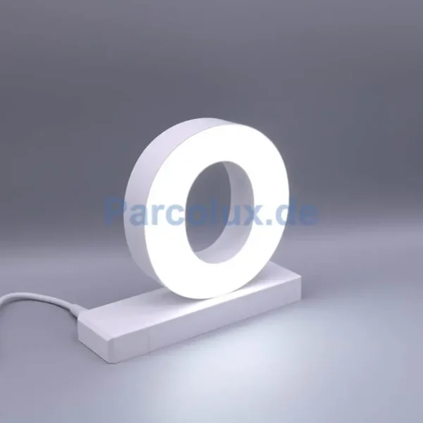 LED Buchstaben kleines o für abcMix Click 125mm Arial 6500 Kelvin tageslichtweiß