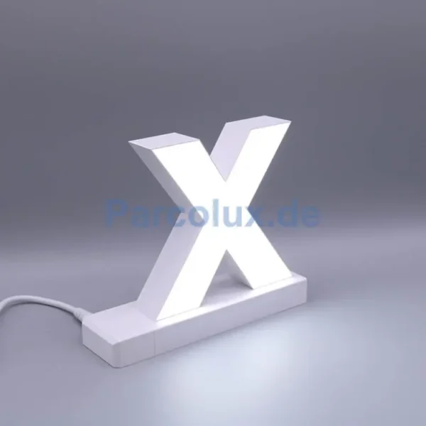 LED Buchstabe Click kleines x für 75mm Arial 6500K weiß abcMix