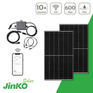 JinkoSolar Balkonkraftwerk Komplettpaket 760 Wp inkl. 600 Watt Deye Wechselrichter