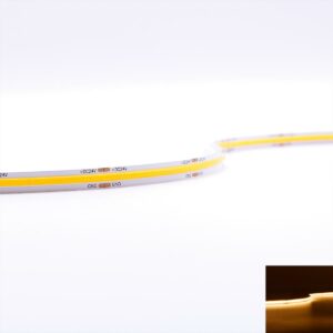 24V COB LED Streifen dimmbar warmweiß 2700 Kelvin | selbstklebend | CRI90 | 5 Meter | 8 mm breit | IP20
