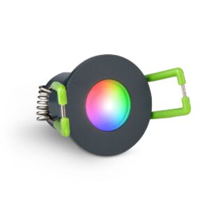 Einbaustrahler Mini 3W IP65 - Lichtfarbe: RGB+3000K - Gehäusefarbe: anthrazit RAL 7016