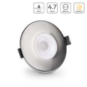 LED Einbaustrahler silber IP65 3000K 4,7W