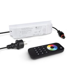 12V DC Netzteil RGBW LED BTOS 40W 5-Polig mit SETLINK-Stecksystem inkl. Fernbedienung