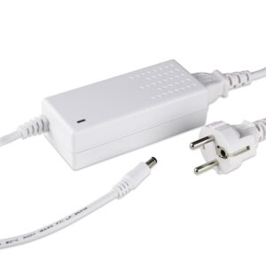 12V DC Tischnetzteil weiß 60W 5A Hohlstecker 5.5/2.1mm EU-Plug Festspannung