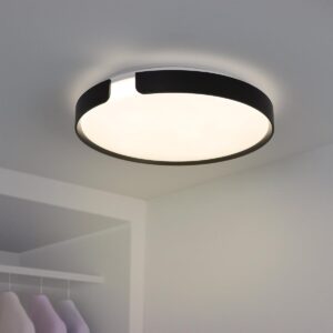 Deckenleuchte warmweiß 3000K | 24W | Ø400 mm | IP20 | schwarz