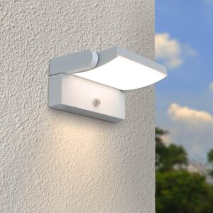 Außenwandleuchte mit Bewegungsmelder weiß warmweiß 3000K 26,5 Watt