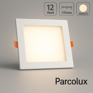LED Einbau Panel eckig flach weiß neutralweiß 4000K 12Watt 175x175mm