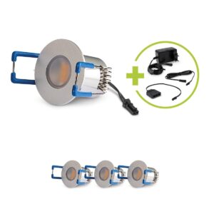 Mini LED Einbaustrahler 3000K Warmweiß | rund | 1,5 Watt | 12 Volt | IP20 | 4er Set